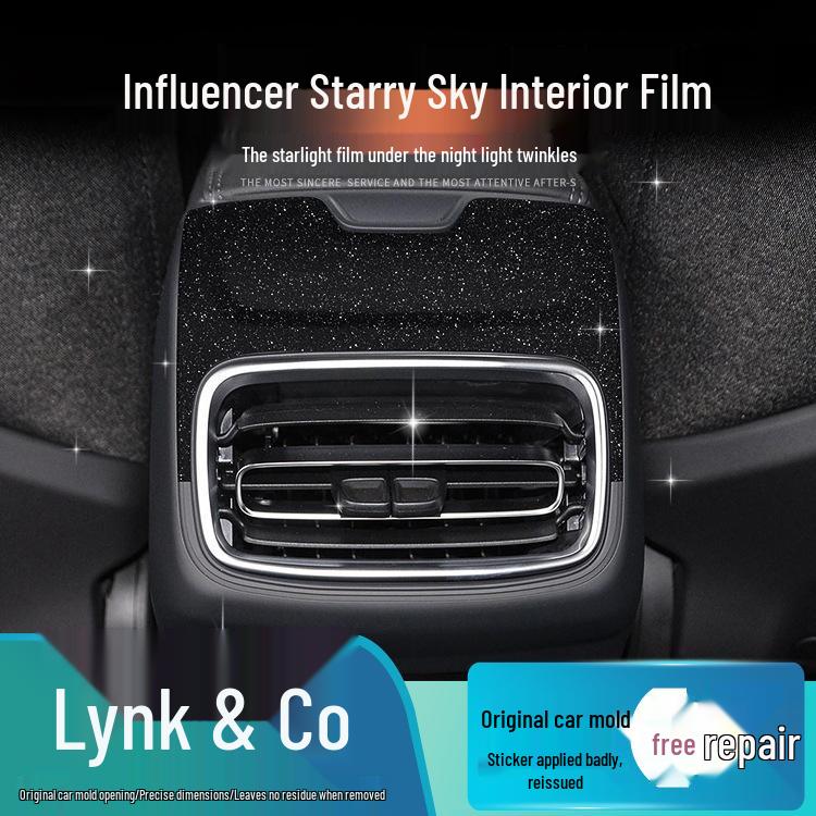 Sternenhimmel-Folie für Lynk&Co 01 Innenraum, Beschädigungsfreie Ersatzlösung für Modifikation: Modelle 02, Flammpunkt 05, Matt 06 Aufkleber.