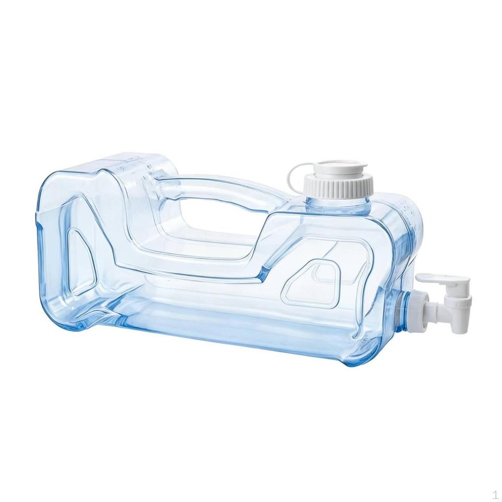 Water Container with Spigot Transparent Clear Beverage Dispenser for
