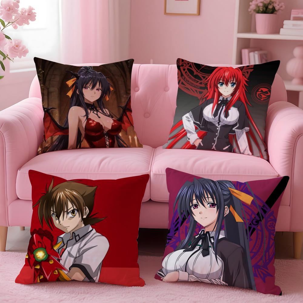 H-High School Dxd Cushion Cover Comfortable Reversible Pillow Cover Ideal For Car Sofa Bedroom & Beyond