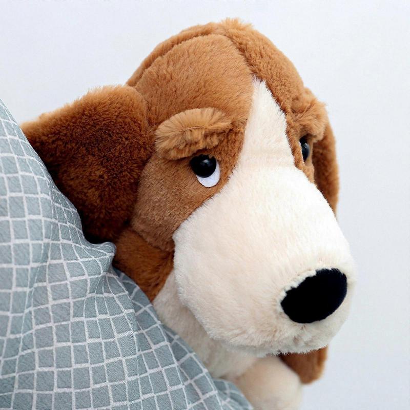 Dog Stuffed Animal Doll Snuggling Adorable Dog Figurine Holidays Anniversary 30cm