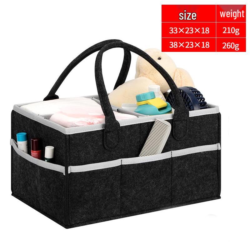 

Велика фетрова сумка для зберігання підгузків для дитячих речей першої необхідності та іграшок