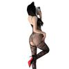 Sexy Underwear, Sexy Neck Hanging Hollow Jacquard Tights, Stockings, Suspenders, Bows, Open Gear, No-take-off Mesh Clothes, Hand-torn.