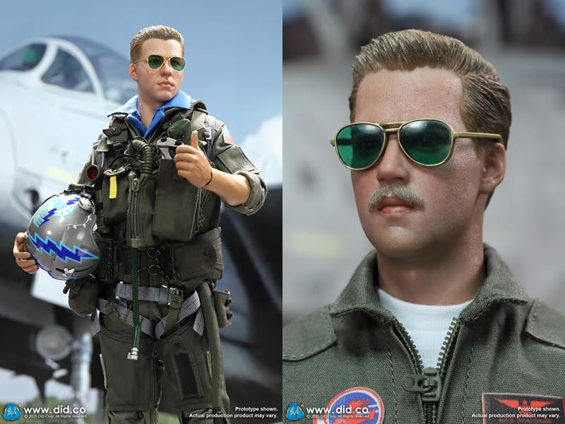 DID Scale Figure US Navy Fighter Pilot Tom Nick MA80182 US Navy Top Pilots Tom and Nick Movie 1/6 F-14 - & F-14