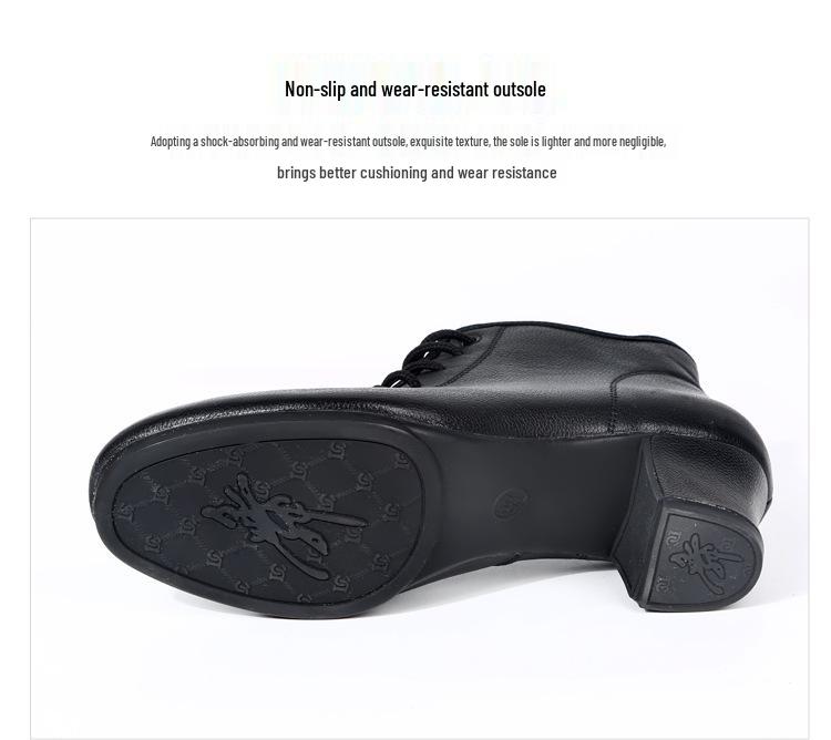 Women's Soft Sole High-Top Latin Ballroom Dance Boots