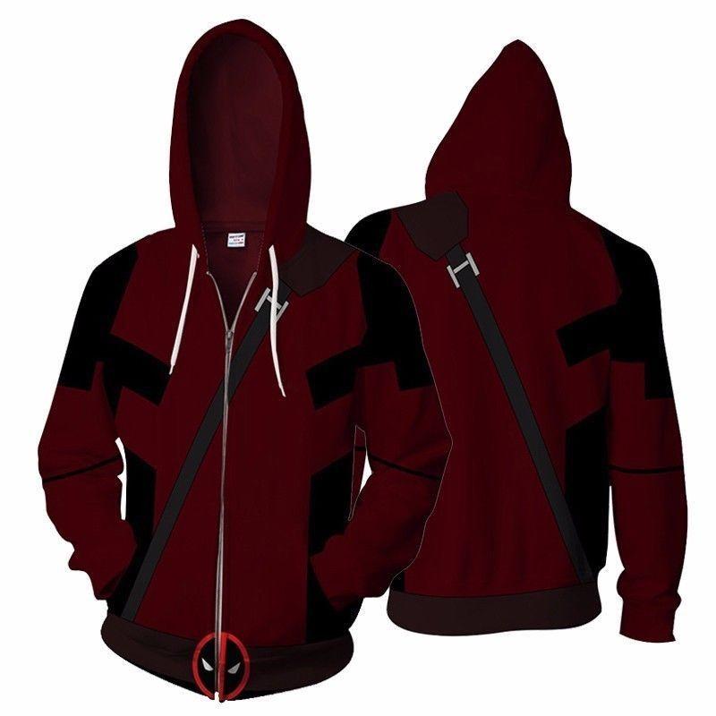Deadpool 2 Marvel Mens Boys Unisex Zip Hoodie 11 Casual Sportwear Sweatshirts