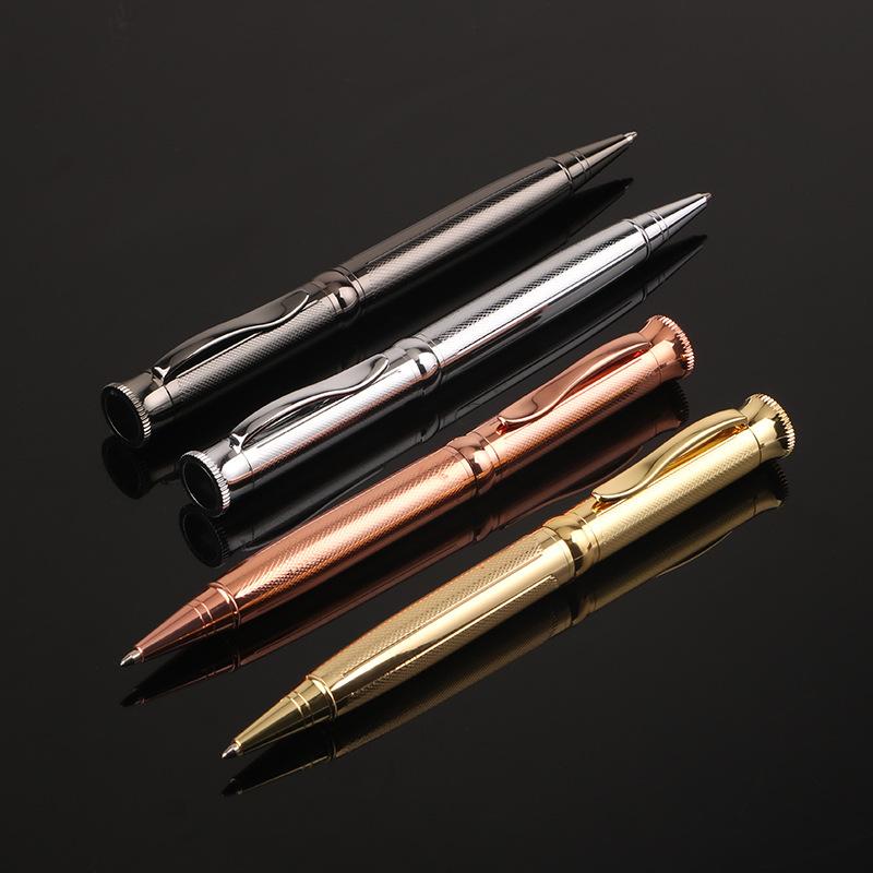 Luxurious Metal Rotating 1.0mm Signature Pen, Business Office Ballpoint Pen, Daily Office Study Writing Pen
