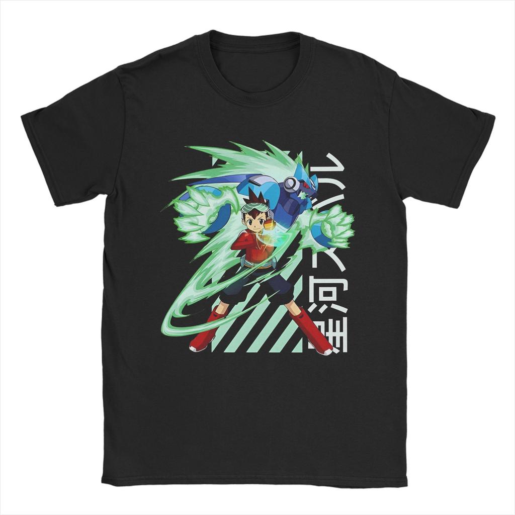 Megaman X Geo Stelar T-Shirts for Men Women Funny 100% Cotton Tees Crewneck Short Sleeve T Shirts Classic Clothing