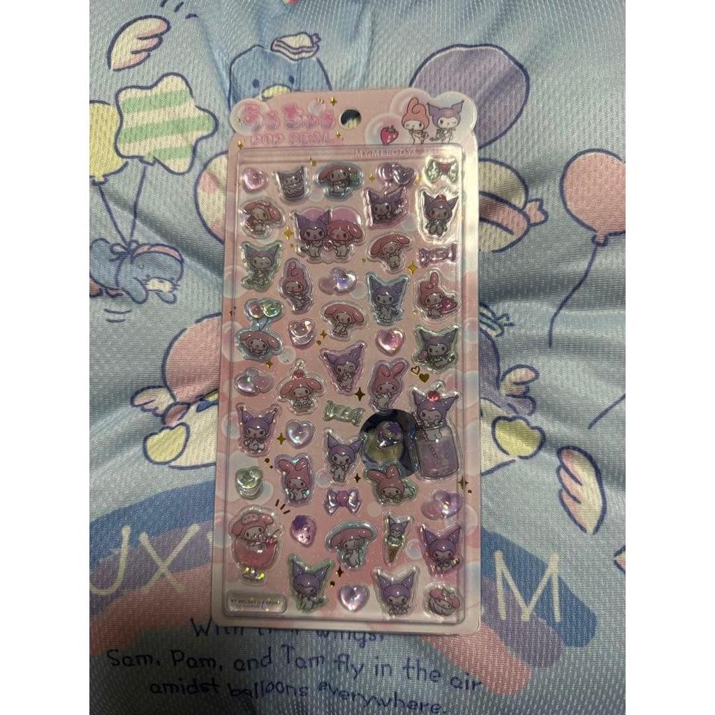 Kuromi My Melody Uruchuru Pop Seal Uruchuru