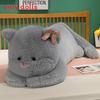 Cute Cat Plush Pillow With Bows Decoration For Cozy Sleep And Comfort