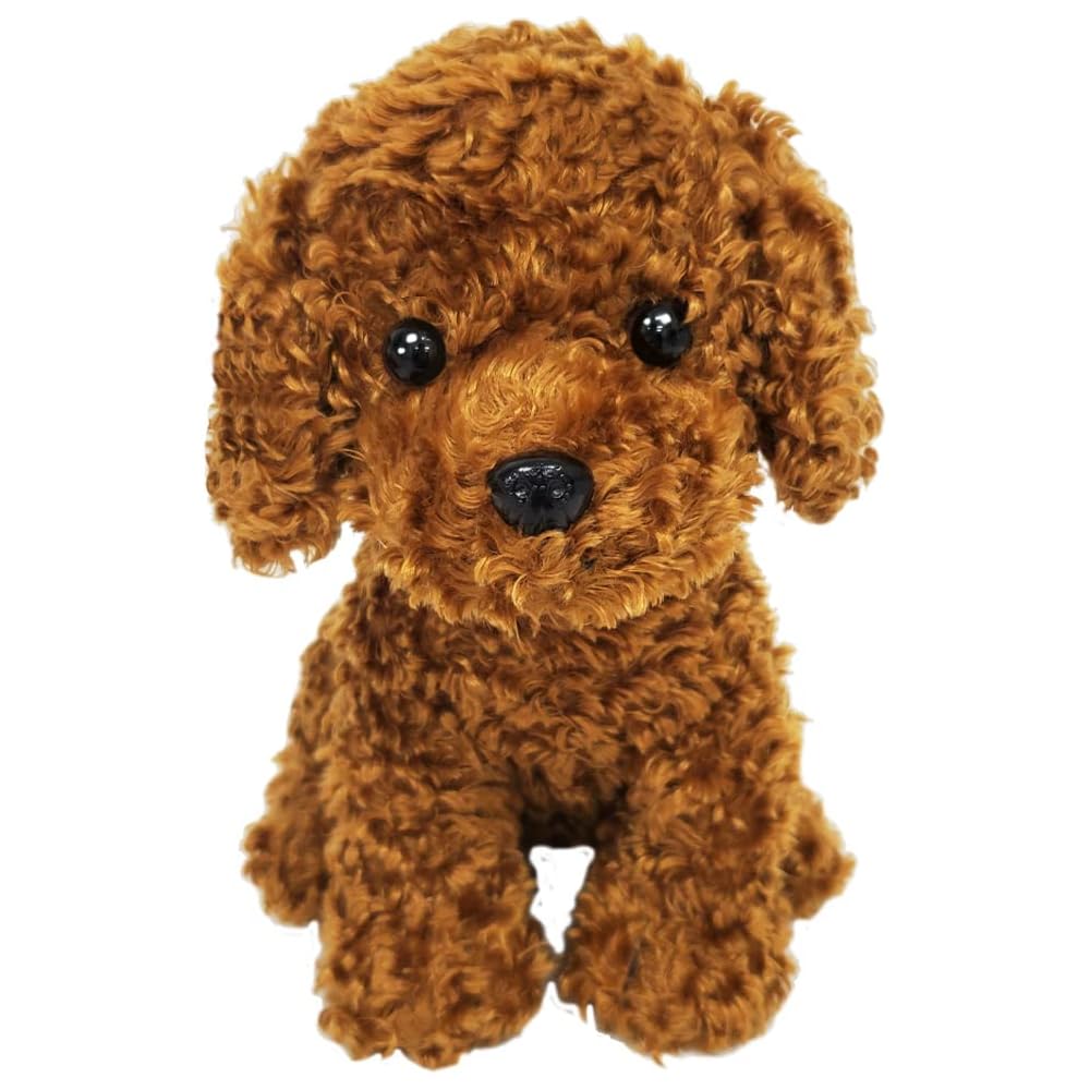 Bestever Premium Puppy Toy Poodle Red Sitting Plush Toy 53113