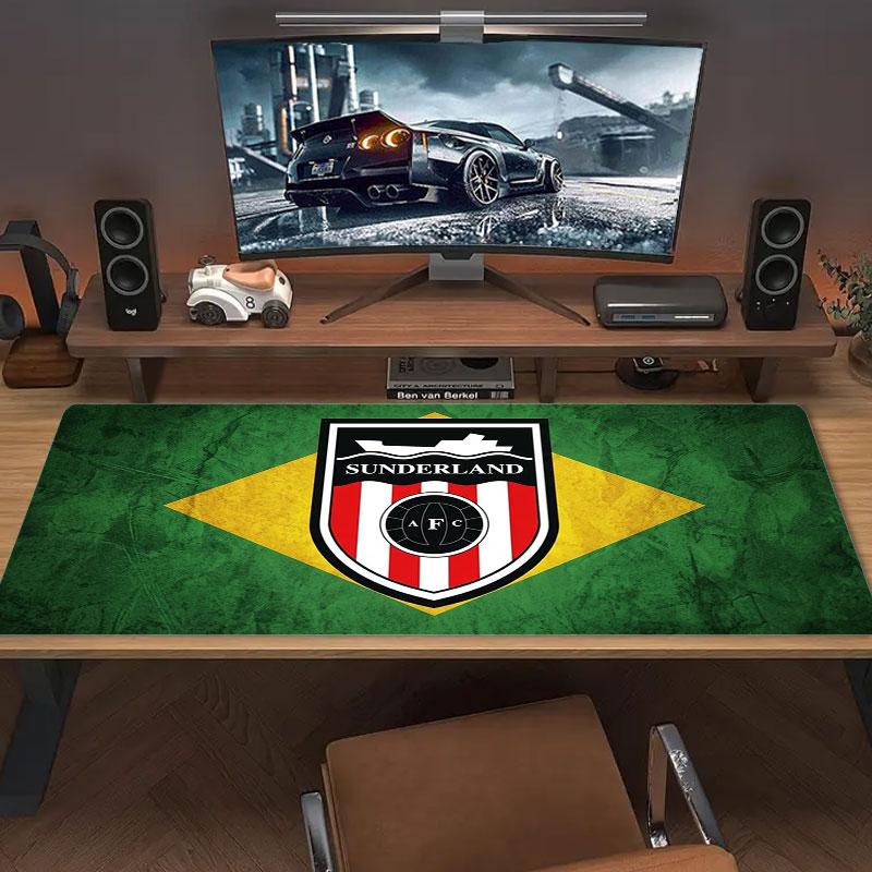 Sunderland A.F Large Size Mouse Pad Large Gaming Table Cushion Non-slip Laptop Tablet Big Mousepad XXL Mat Mini PC Playmat With Lock Edge