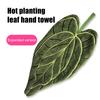 Blattform Handtuch Saugfähiges Handtuch mit Aufhängeschlaufe Dekoratives Grünes Blatt Handtuch zum Händetrocknen Küche Badezimmer Verwendung