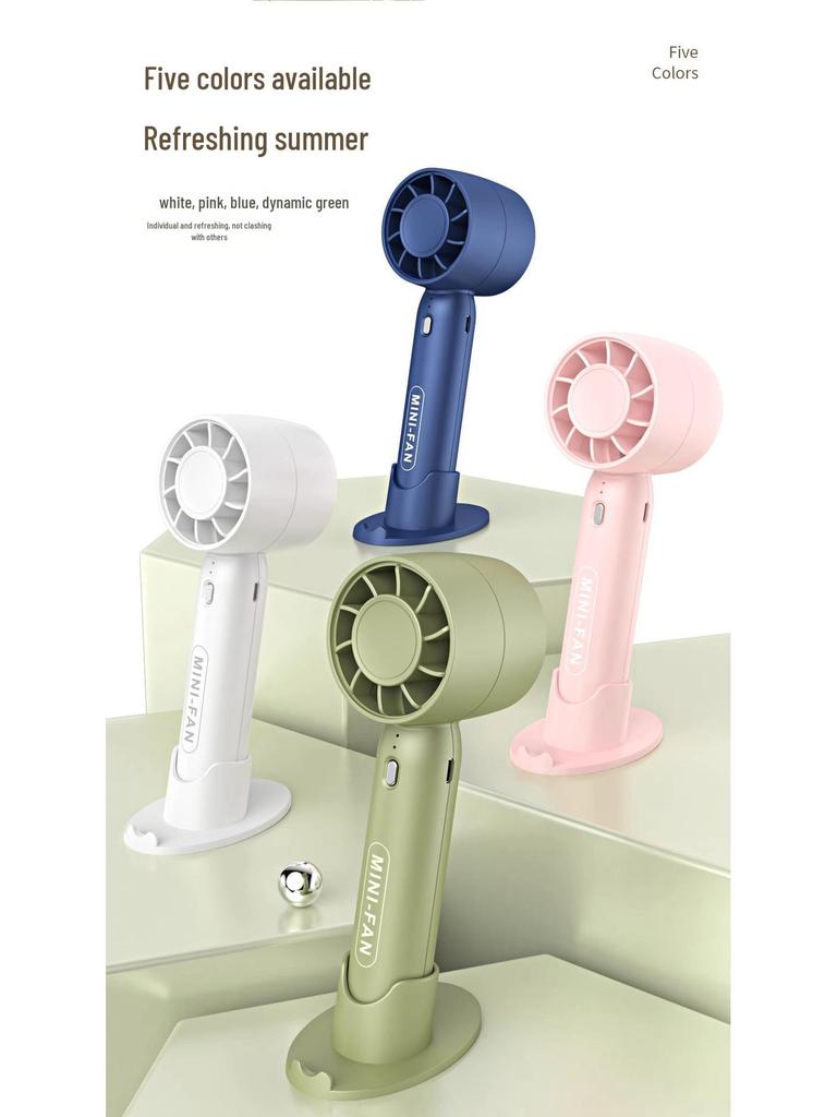 Portable Silent Mini USB Desktop Fan - Compact Brushless Personal Electric Fan for Dorms