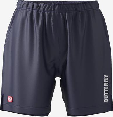 Calças Butterfly Jogo de Ténis de Mesa JTTA 52280 Tamanho L, Semi-Compridas, Absorção de Humidade, Secagem Rápida, Elásticas, Certificadas, Azul Marinho,