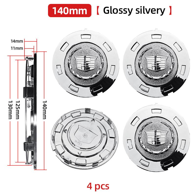 

4 шт. 140 мм 168 мм 200 мм 203 мм Автомобільні ковпачки на центральні отвори дисків для Cadillac Escalade SRX Аксесуари з логотипом на шини