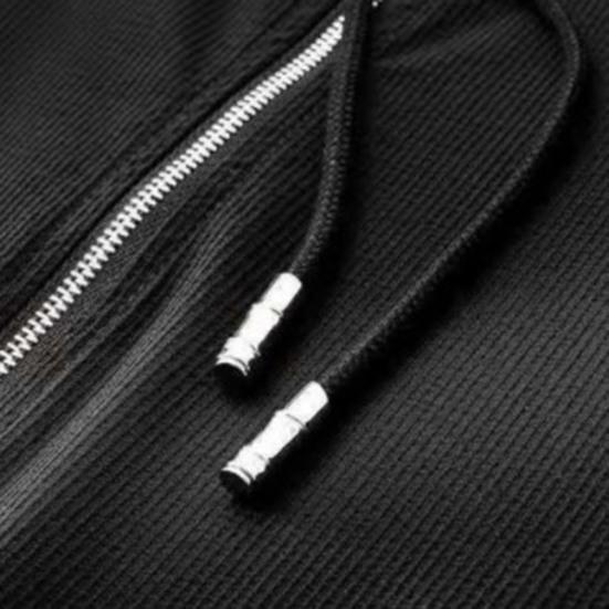 2 Pcs/Set Men Tracksuit Solid Color Drawstring Hooded Elastic Waist Super Breathable T-shirt Pants Set Daily Clothing