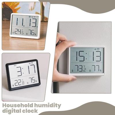 Magnetische LCD Digitaluhr Wandmontage Kühlschrankwand Wecker Ultradünne Schreibtischuhr für Nachttisch Wohnzimmer