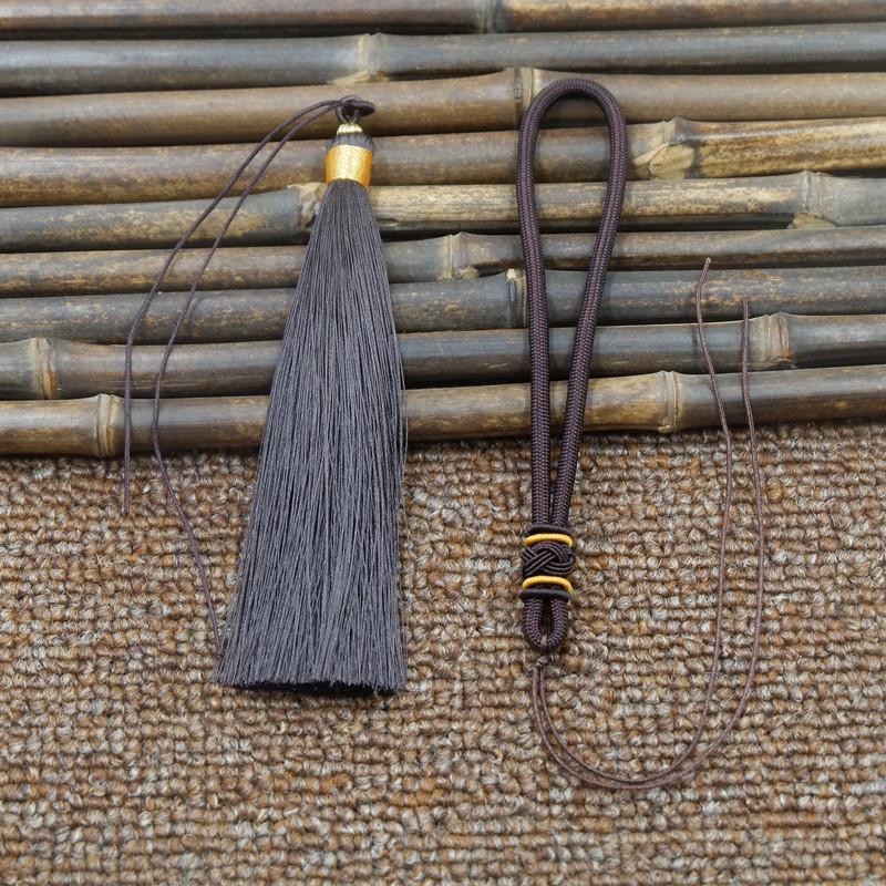 

Автомобильный кулон с ремешком, работа в процессе, кисточка, набор для ушей, китайский узел, ручка, часть, саше, кошелек, антикварный ханьфу LJJ model темно-коричневого