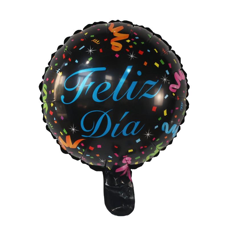 10Pcs Feliz Cumpleaños Día AIr Globos 10inch Colorful Mini Spanish Happy Birthday Foil Balloons Home Party Decorations Kids Gift
