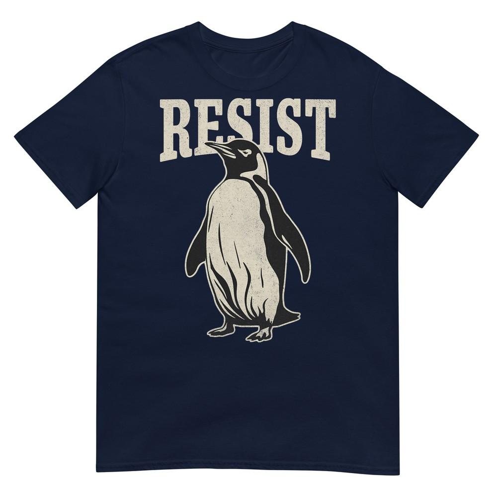 Funny Penguin Resist Cool Penguins Resist TShirt S
