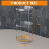 360 Degree Rotating Cosmetic Storage Organizer Skincare Stand Multilayered Acrylic Rack for Makeup and Beauty Tools