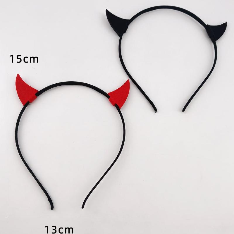 2pcs/Pack 3D Devil Funny Headband Hair Hoop,Devil Accessories,Hairband,Hair Hoop Headbands ,Halloween Costumes Holiday Essential