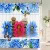3D Beautiful Rose Flowers Printed Bathroom Curtain Polyester Waterproof With Hooks Home Decor Shower Curtain Bathroom Screen