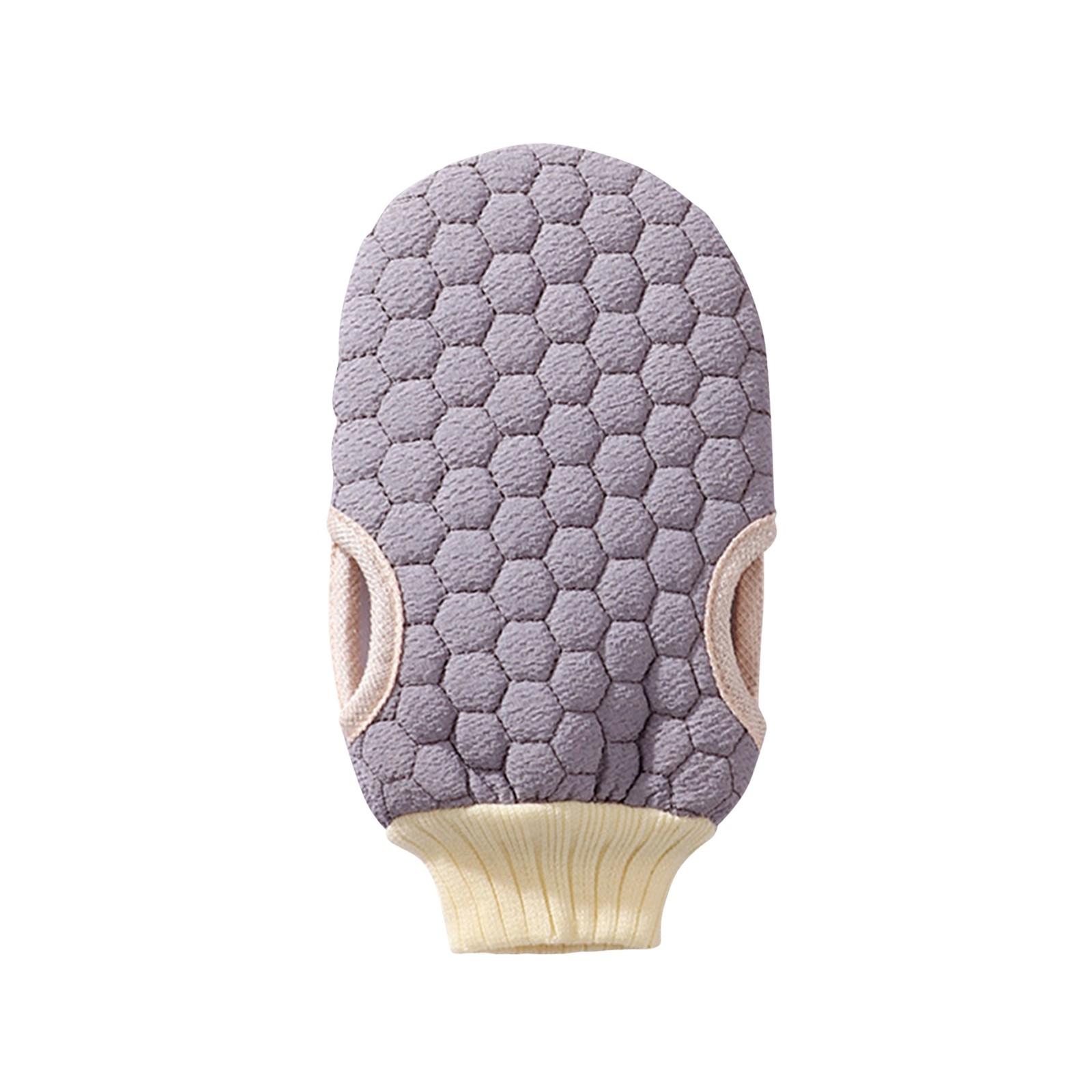 

Две пары двухсторонних перчаток для душа, полотенец для мытья, моющих и отшелушивающих перчаток для сильной грязи One Size