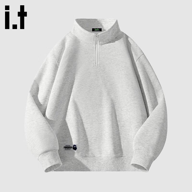 

Fingercroxxit Men s American Street Style Half-Zip Sweatshirt 3XL