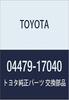 TOYOTA Original-Belagsatz Scheibenbremse hinten Teilenummer Teile (Rückseite) 04479-17040
