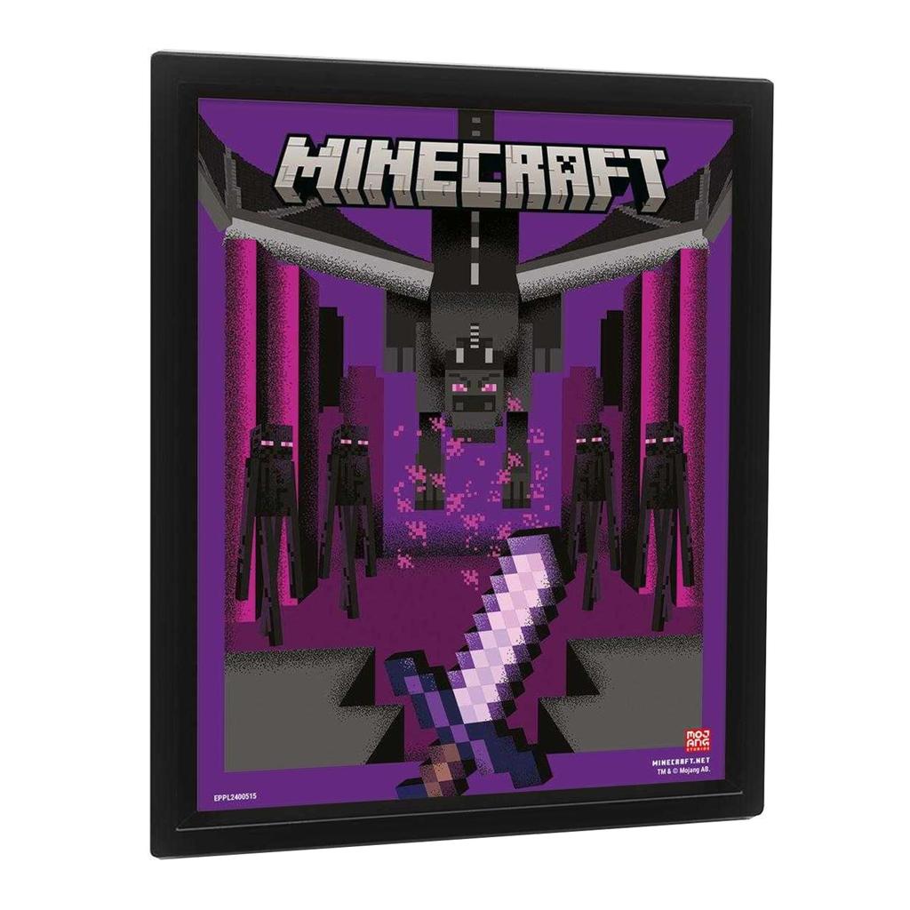 Minecraft Ender Dragon Duel Lenticular 3D Print