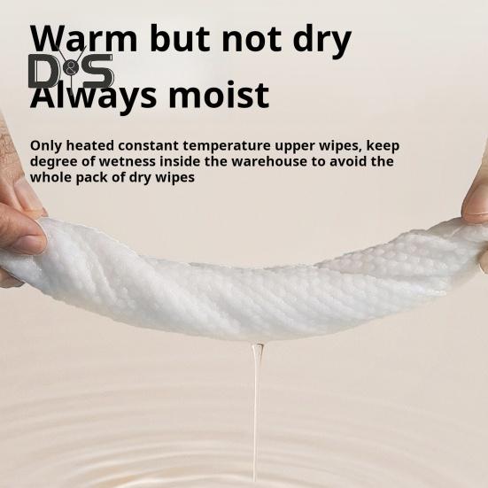 Wipes Warmer with Stainless Steel Top Heating 3 Adjustable Levels Indicator Light Constant Temperature Baby Wet Wipes Dispenser for Large Wipes Holds