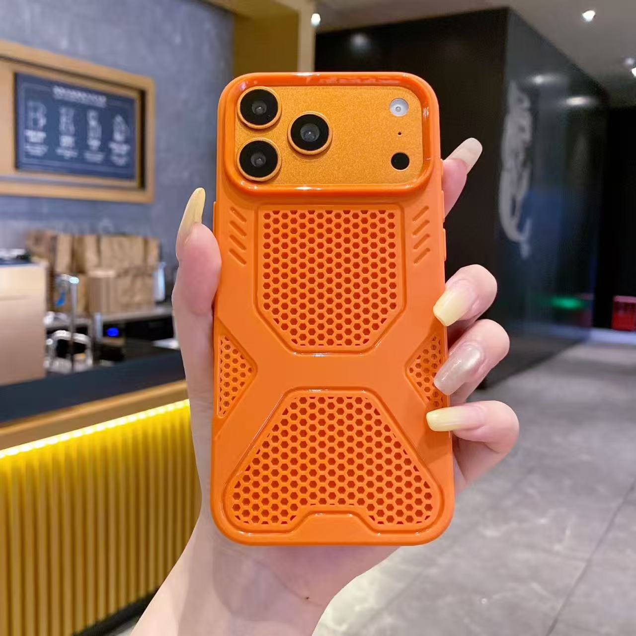 BAILI Factory 2026 New African Best-selling X-armored Honeycomb Cooling Color Shock-proof Protective Phone Cover for Iphone 15 + Opp Bag&For iPhone17 розовый