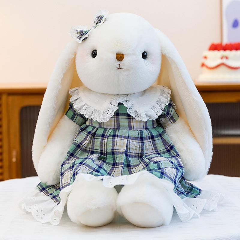 Plush Bunny Doll With Short Pile Fabric For Kids And Teens Gift