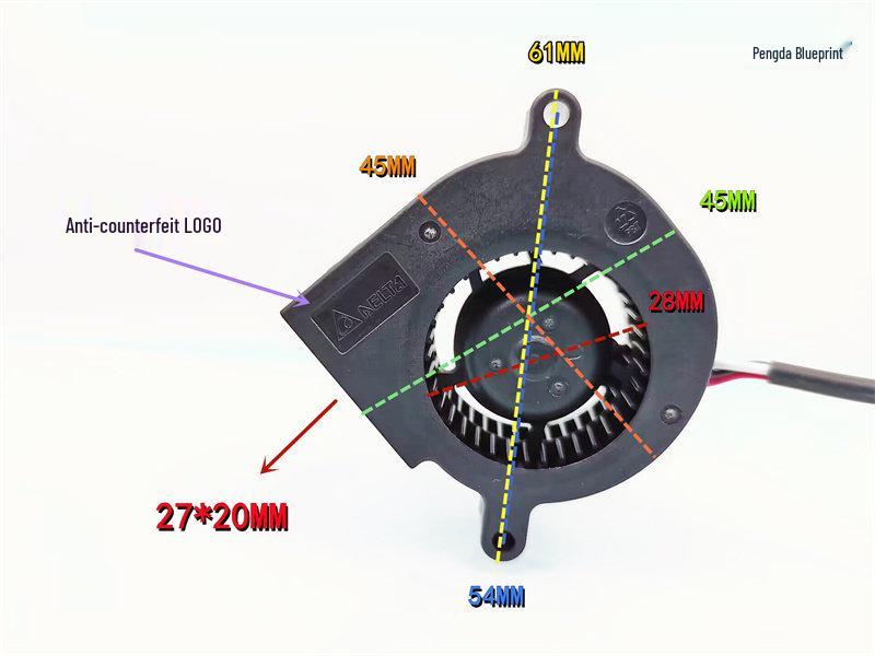 Silent 4520 Turbo Projector Blower Cooling Fan 12V BUB0412LD-00 (4.5CM)