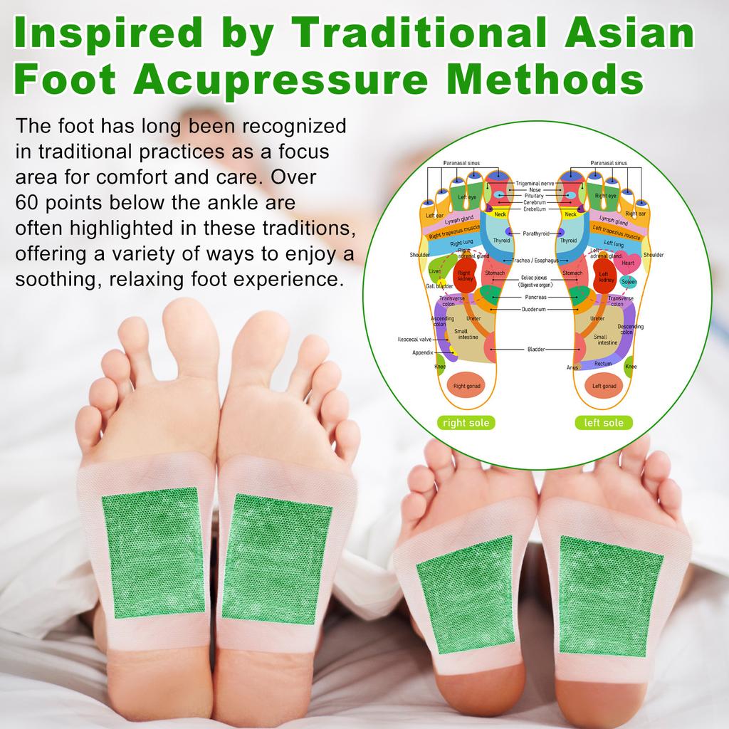 Aloe Charcoal Foot Patches, 10 Patches Per Bag, Deep Cleansing Foot Patches , Promotes Restful Sleep, Helps Purify The Body