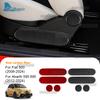 Real Soft Carbon Fiber Sticker For Fiat 500 2008-2024 For Abarth 595/695 2012-2024 LHD RHD Car Seat Adjust Knob Decor Panel Trim