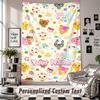 Custom Tapestry Wall Hanging, Animal Crossing Personalized Name Text Home Wall Decor