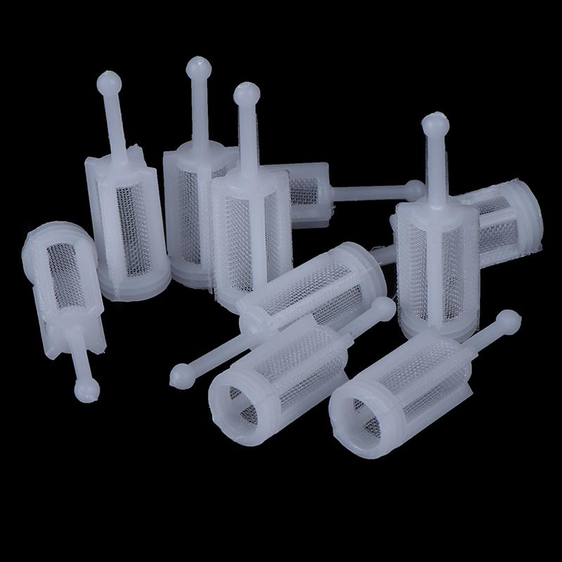 10Pcs Plastic Gravity Type Spray Gun Spray Filter Pot Diameter 11Mm