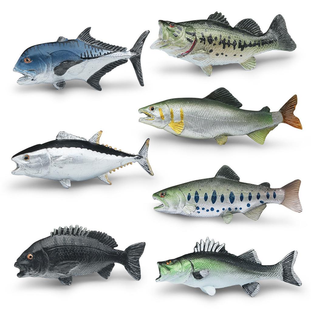 Marine Tuna Animal Salmon Resin Model Toy For Kids Display Gifts Decoration