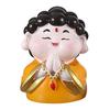 Kreslená figurka Boha bohatství, ručně malovaná soška čínských nesmrtelných, pryskyřičná socha, domácí kancelářská stolní dekorace, ozdoba