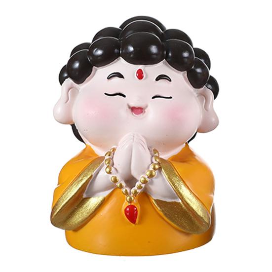 Kreslená figurka Boha bohatství, ručně malovaná soška čínských nesmrtelných, pryskyřičná socha, domácí kancelářská stolní dekorace, ozdoba