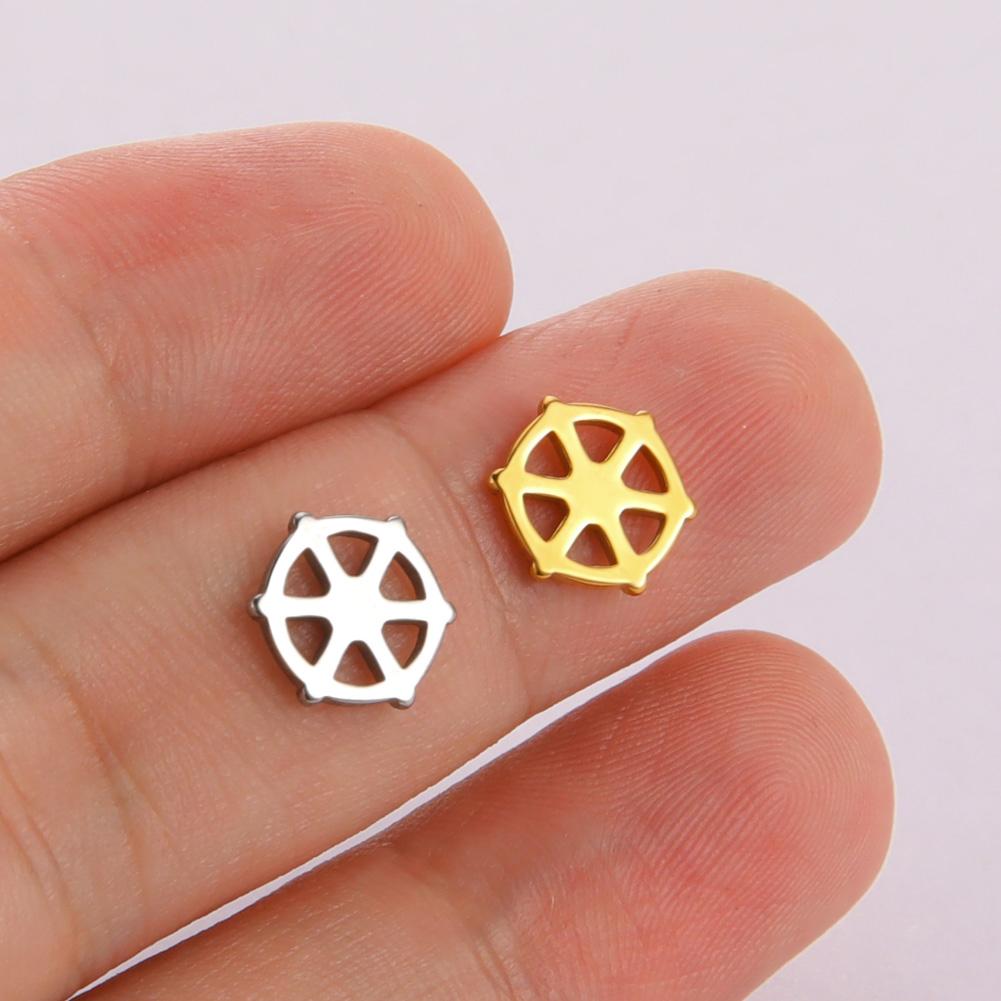 

Teamer 5pcs/lot Africa Pendant for Necklace Bracelet Stainless Steel Charms for Jewelry Making Bear Paw Flower Jewelry Findings Silver