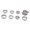 8pcs Watch Movement Fixing Kit Stainless Steel Watch Movement Base for Watchmaker Watch Repair Tool