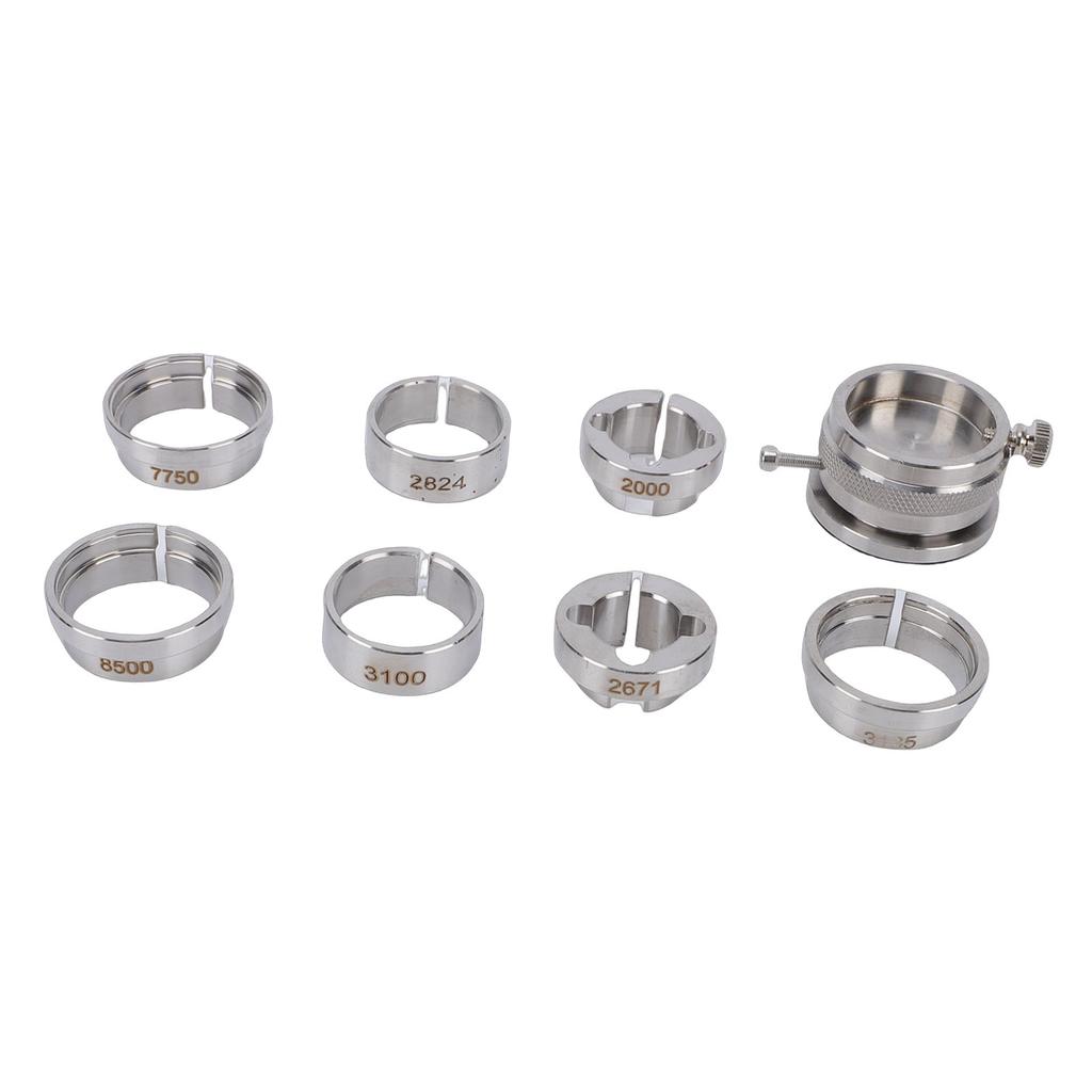 8pcs Watch Movement Fixing Kit Stainless Steel Watch Movement Base for Watchmaker Watch Repair Tool