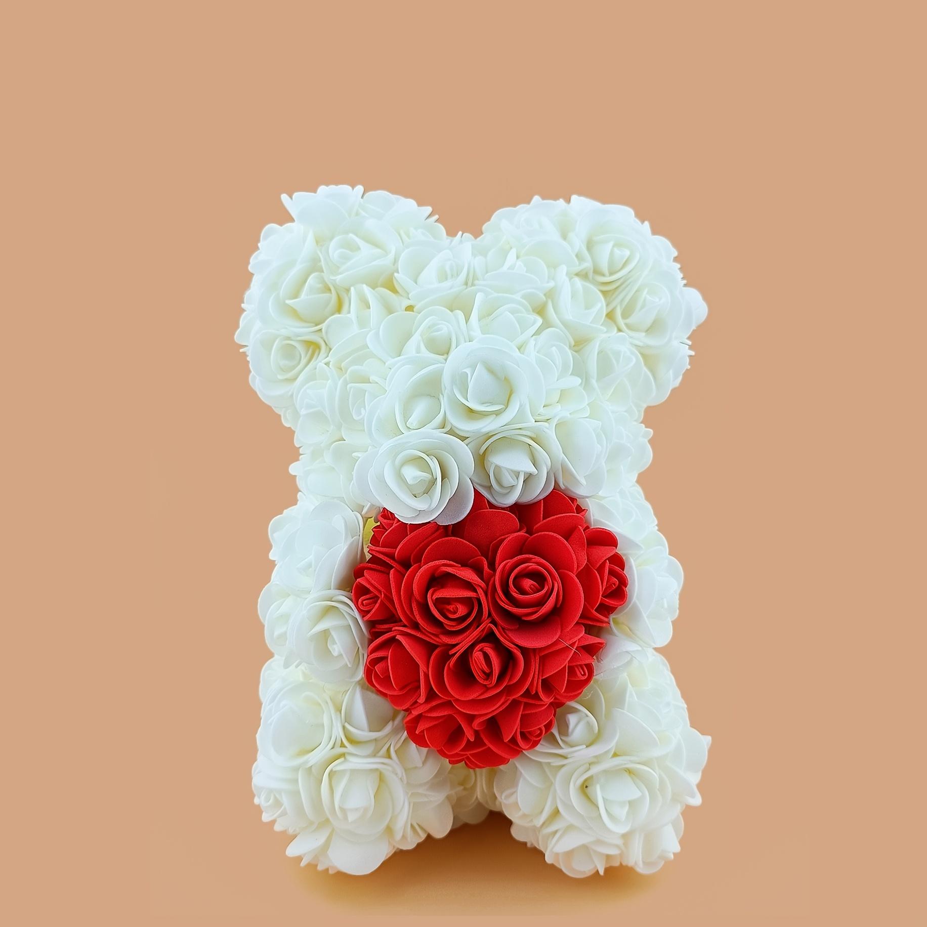 

Rose Bear Artificial Foam Flowers, The Perfect Gift for Valentine S Day, Mother S Day, Anniversaries, Weddings, Birthdays, And Home Decoration. бежевый