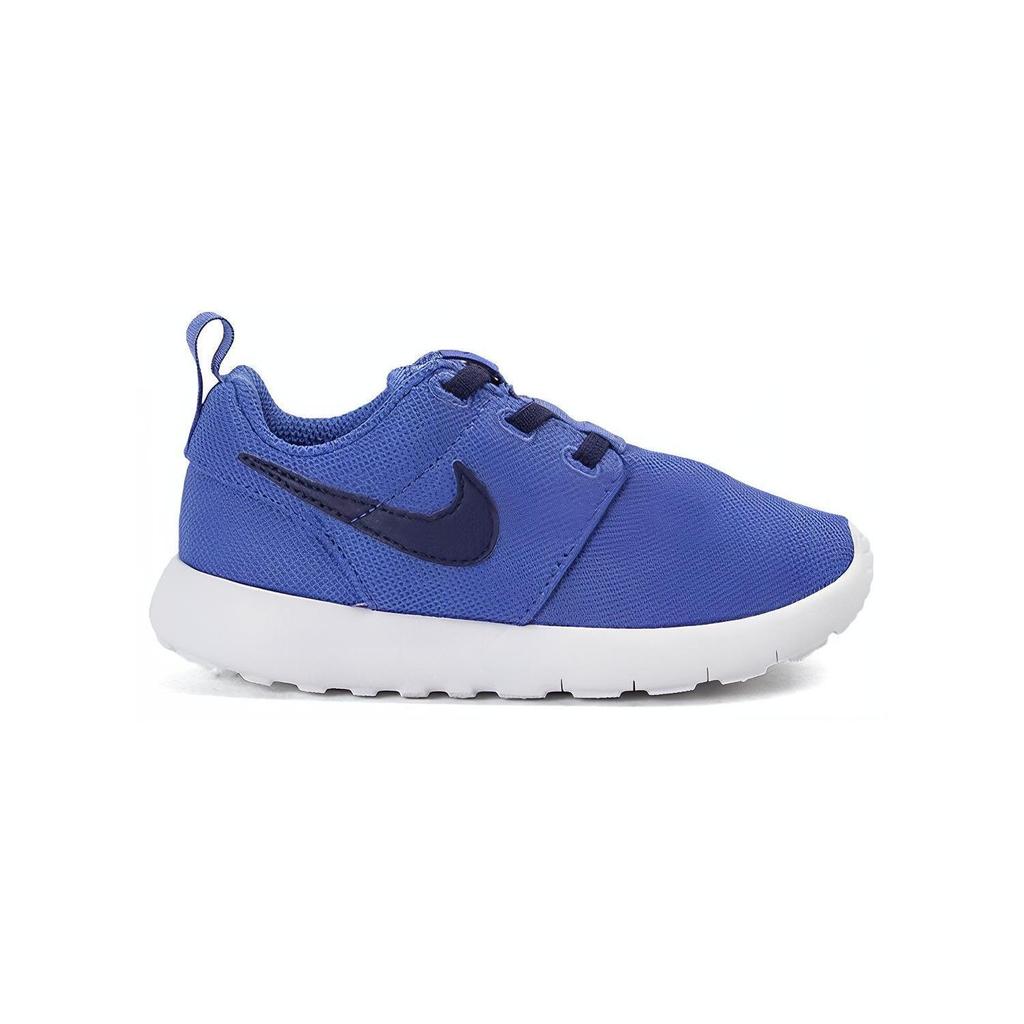 Nike Roshe One Comfortable Round Toe Slip Resistant Cushioning Low Top Toddler Shoes Blue White Infant And Toddler 749430-420