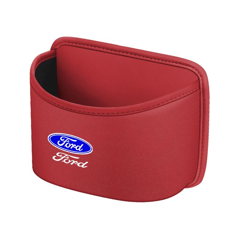 BBBK3 For Ford Mondeo Focus Explorer Escape Kuga Everest Bronco F-150 Ranger Transit Car Leather Storage Box Garbage Container