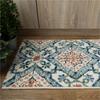 Sayan Sayan Scandinavian Tile Kitchen Rug, Carina, 50x180cm, Blue, Wilton Weave