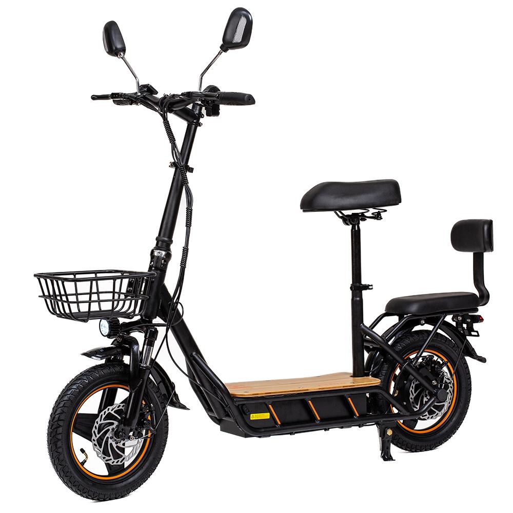 Elektroroller Kukirin 14" 500W Motor City Elektroroller 48V 26AH Max. Reichweite 100Km Last 120Kg Schwarz C1 Pro